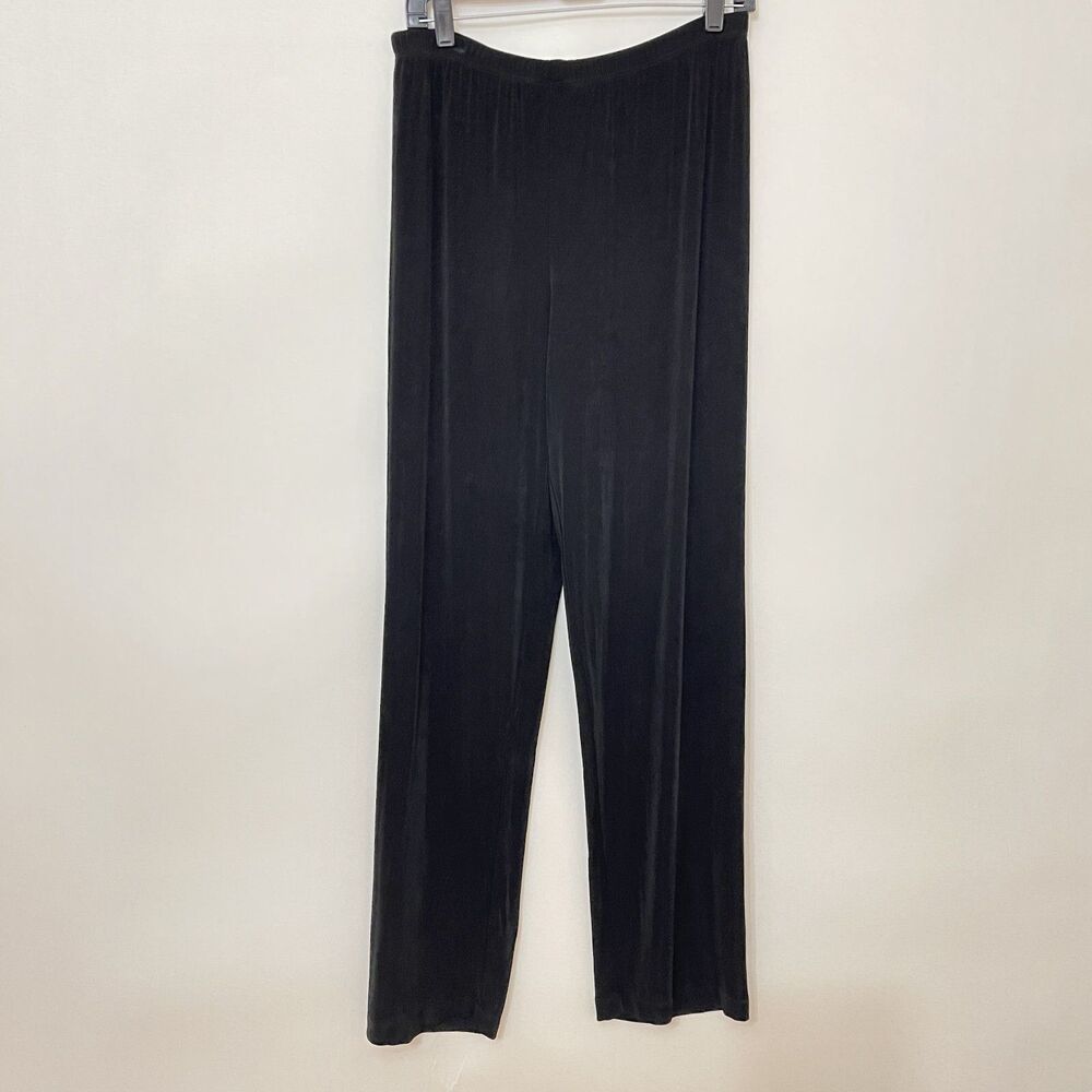 Chico's Travelers Women's Pants Size 2 Large 12 Black Elastic Waist